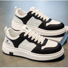 男鞋2025新款冬季青少年学生高级感休闲板鞋厚底增高运动小白...