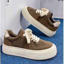 男鞋2025新款冬季休闲百搭板鞋男士运动休闲厚底增高复古德训潮鞋