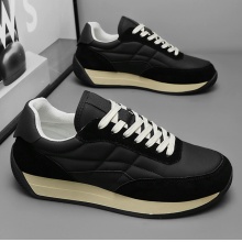 男鞋2024春季新款潮流百搭学生跑步运动厚底男士休闲爆款潮鞋