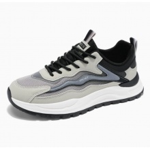 男鞋夏季透气2025新款网面潮流百搭休闲鞋青少年跑步防滑运动...