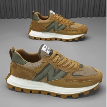 男鞋2024新款网面透气港风小众男士复古休闲运动鞋