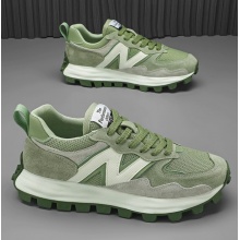 男鞋2024新款网面透气港风小众男士复古休闲运动鞋