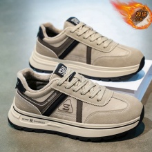 男鞋冬季加绒加厚保暖防寒厚底棉鞋青少年学生休闲跑步运动阿甘鞋