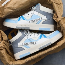 男鞋2024秋季新款潮流百搭休闲运动厚底男士高帮国潮小众设计运动鞋