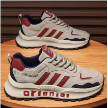 男鞋2024秋冬新款潮牌高级感休闲运动鞋青少年复古轻便厚底运动鞋