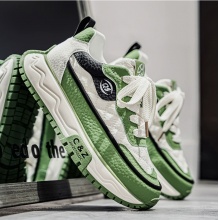 鞋子男鞋2025新款冬季百搭时尚拼色防滑厚底耐磨青少年运动阿甘鞋