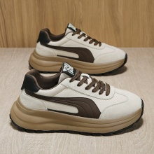 秋季男鞋2025新款复古防滑阿甘潮流休闲运动男士增高厚底老爹潮鞋