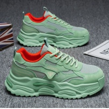 男鞋2025春季新款潮流百搭男士休闲厚底耐磨网面透气老爹潮鞋