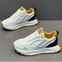 阿甘男鞋冬季潮流百搭休闲青少年跑步防滑运动厚底增高黑色老爹鞋