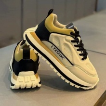 男鞋冬季潮流百搭休闲青少年皮面防水防滑运动厚底增高黑色老爹鞋