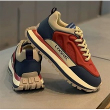 男鞋冬季潮流百搭休闲青少年皮面防水防滑运动厚底增高黑色老爹鞋