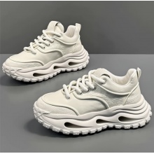 欧洲站男鞋冬季潮流百搭休闲青少年跑步防滑运动厚底内增高老爹鞋