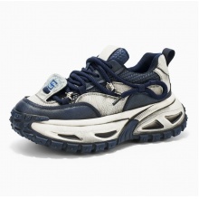 男鞋2025新款冬季百搭厚底增高老爹鞋