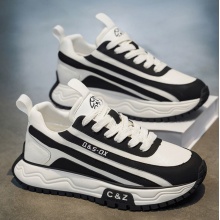 阿甘男鞋冬季潮流百搭休闲青少年跑步防滑运动厚底内增高老爹潮鞋